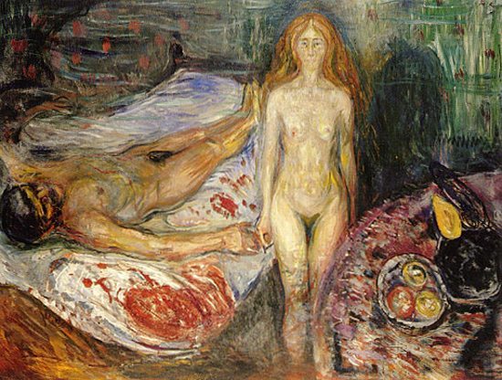 The Death of Marat by Edvard Munch